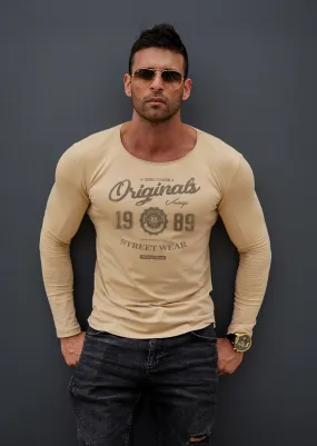 Casual Mens Long Sleeve T-shirt "Originals" MD893