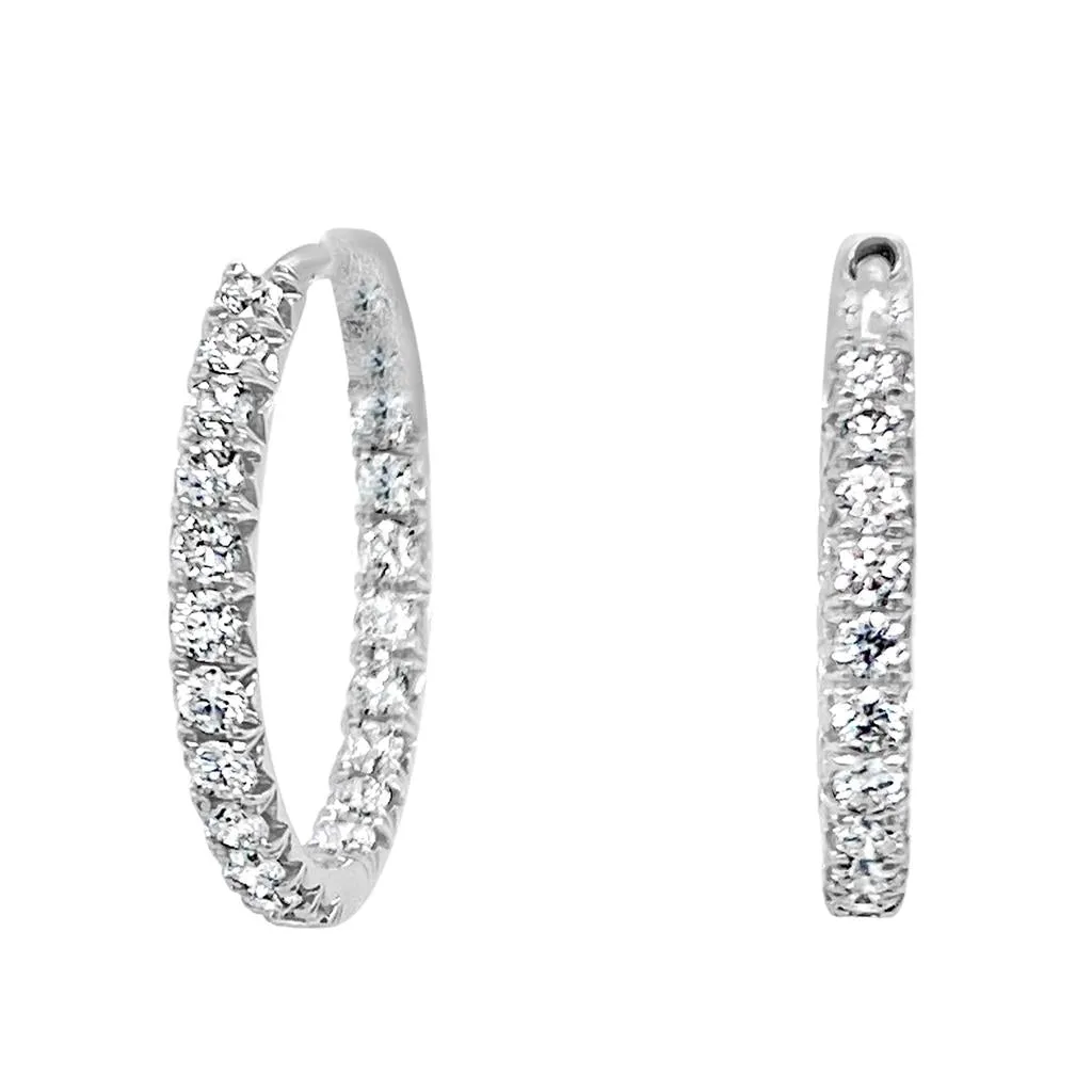 Clara by Martin Binder Diamond Hoop Earrings (1.06 ct. tw.)