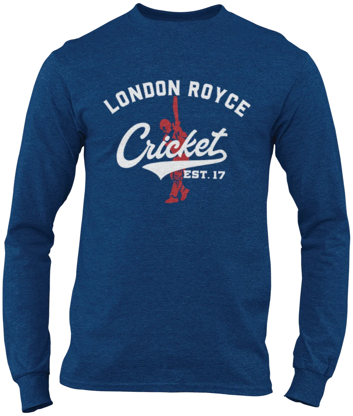 CLASSIC GRAPHIC LONG SLEEVE CRICKET T-SHIRT(Black or Navy Blue)