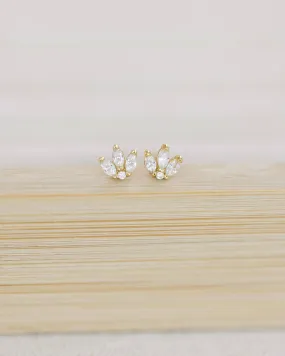 Coast and Cove - Crystal Crown Studs