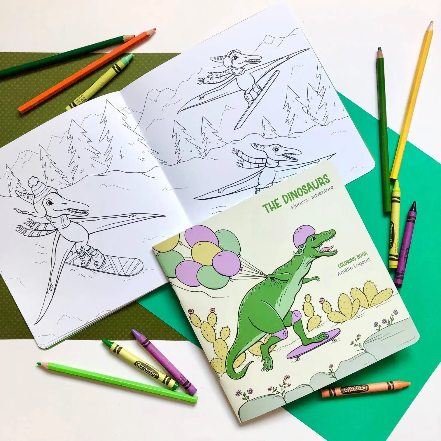 Coloring Book - The Dinosaurs A Jurassic Adventure