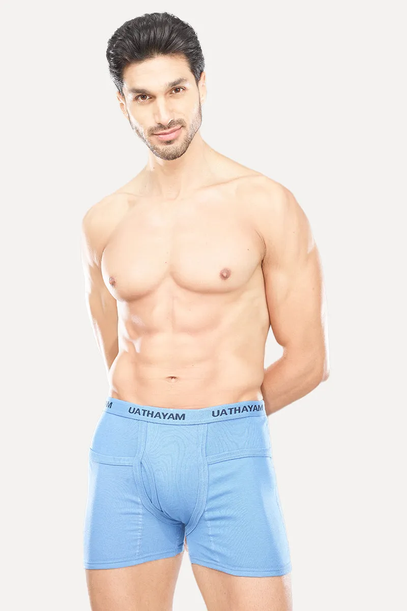 Comfort Rib - 100% Cotton Outer Elastic Trunks For Men (Assorder Colors) | Uathayam