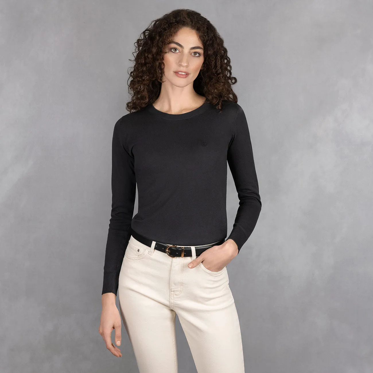 Cotton Pullover Round Neck Women