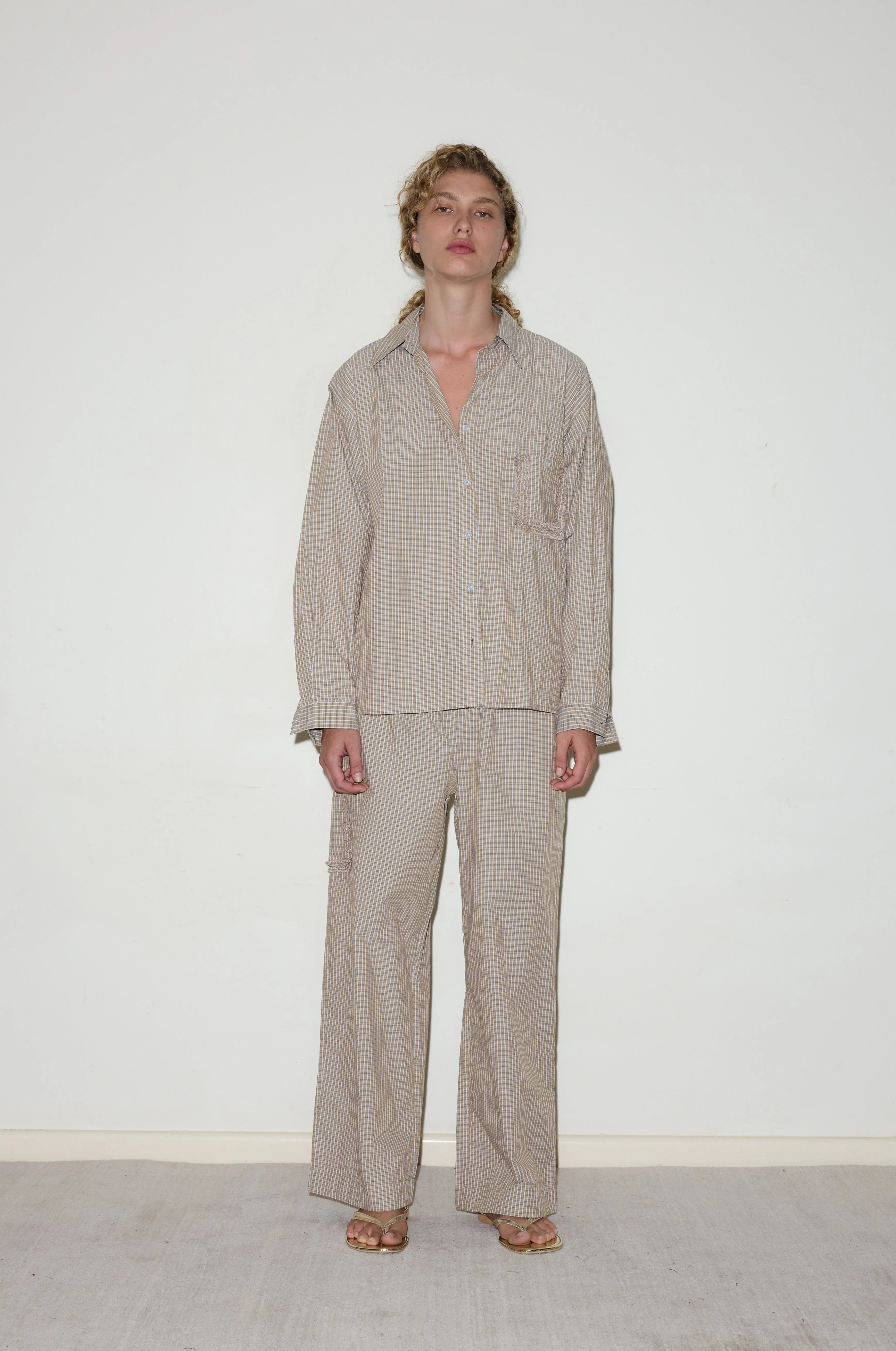 Cotton Pyjama Set - Desert Check