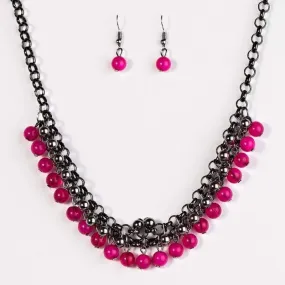 Coyly Colorful Pink Necklace