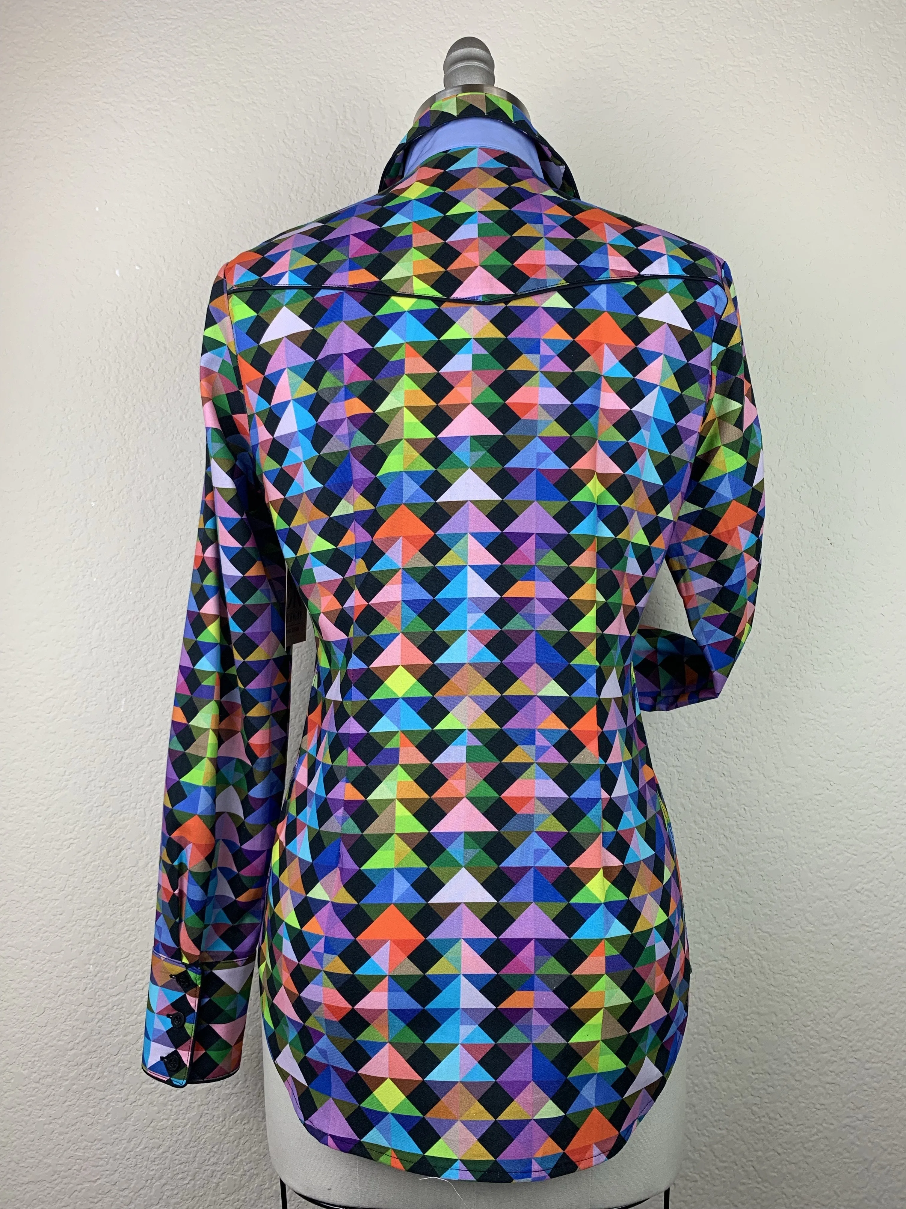 CR Tradition Colorful Geometric Triangles Black