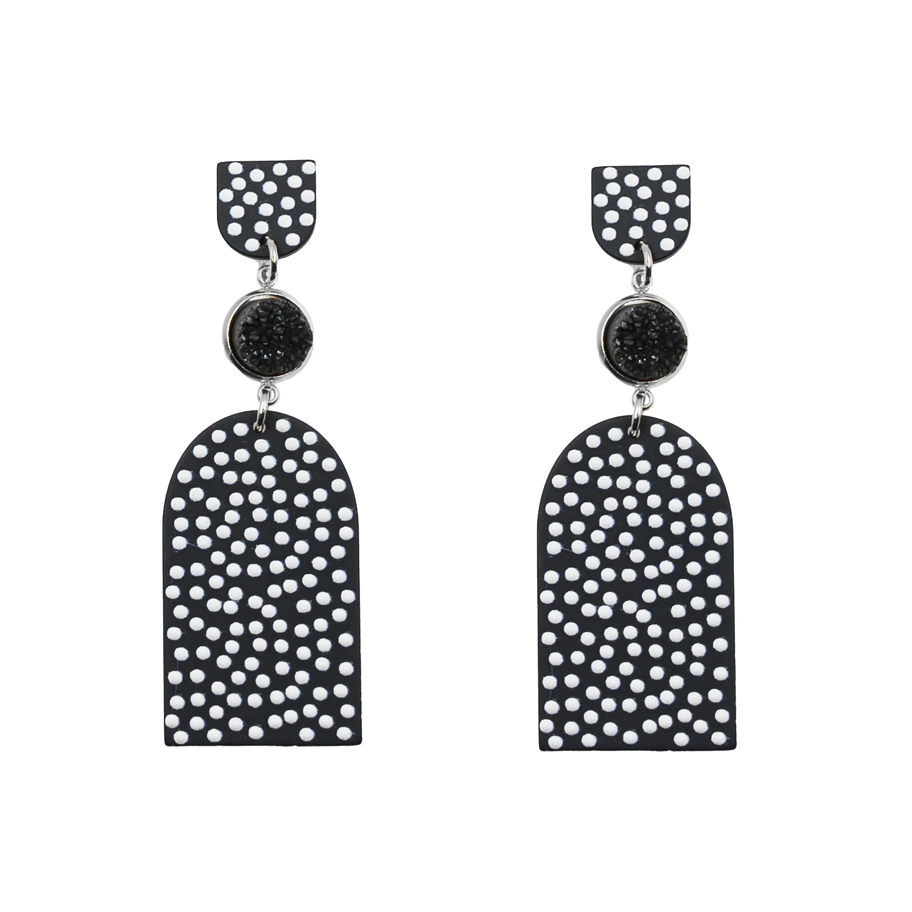 Craze Collection - Silver Dottie Earrings