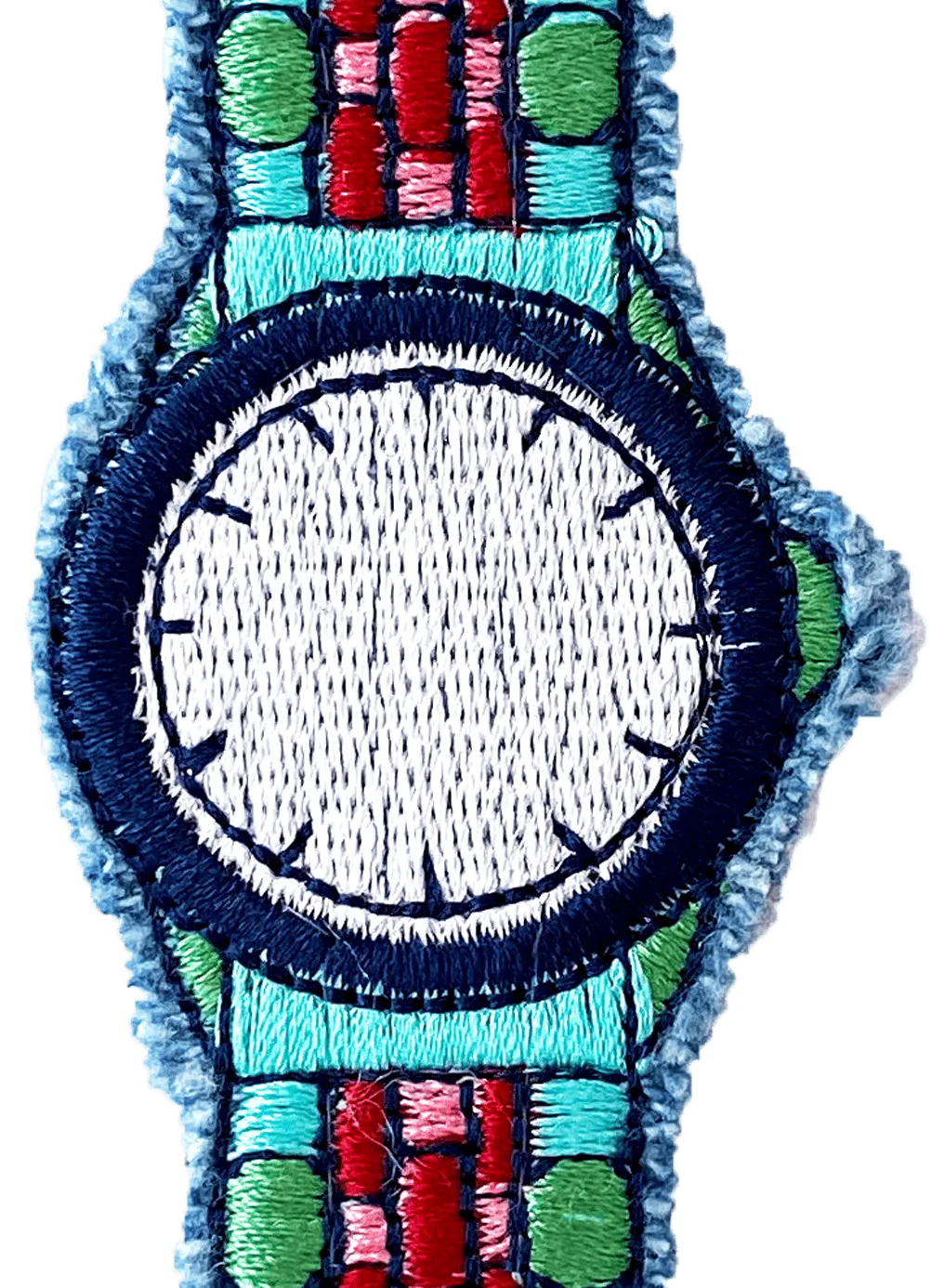 Customizable Embroidered "Watch" Bracelet