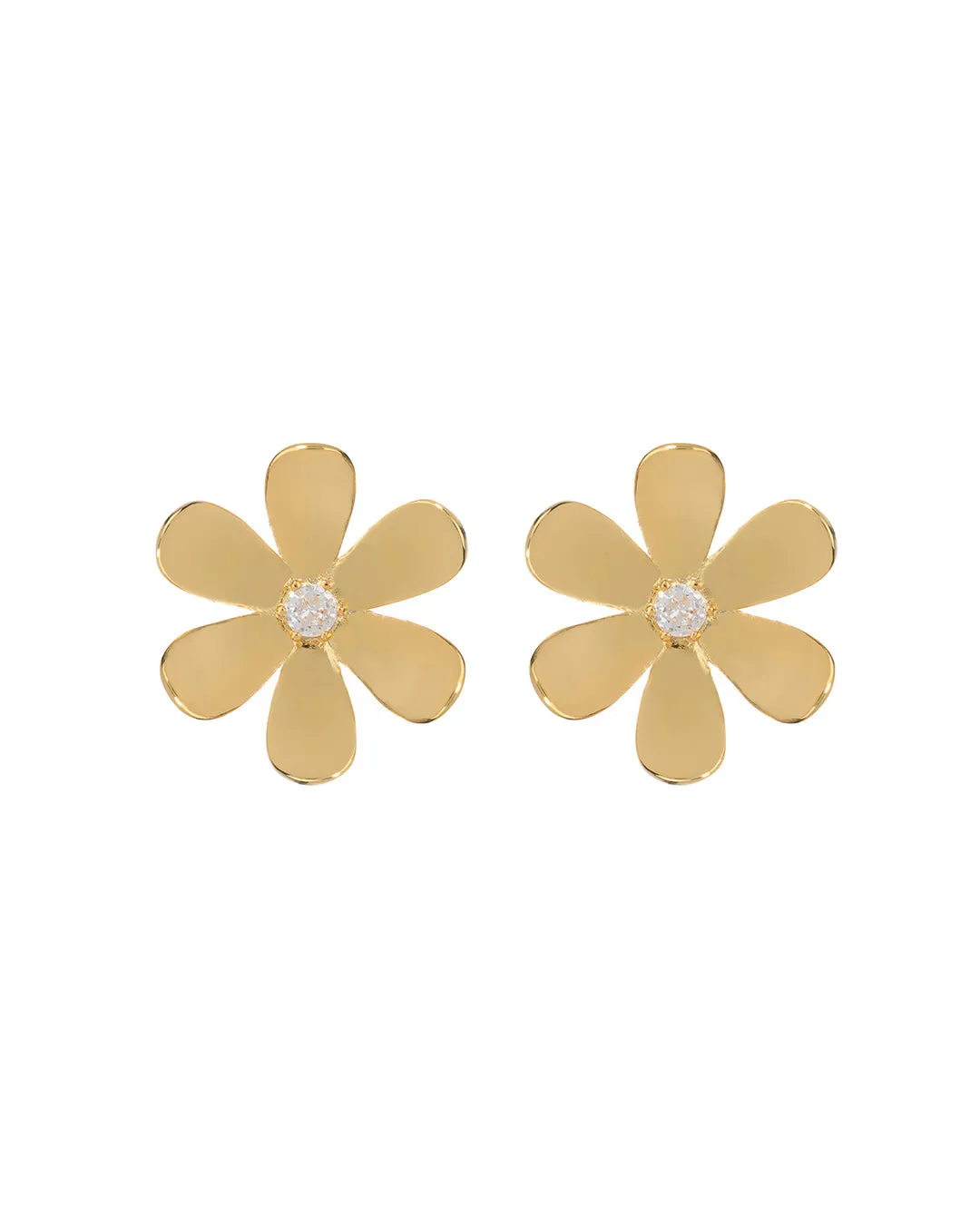 Daisy Statement Studs- Gold