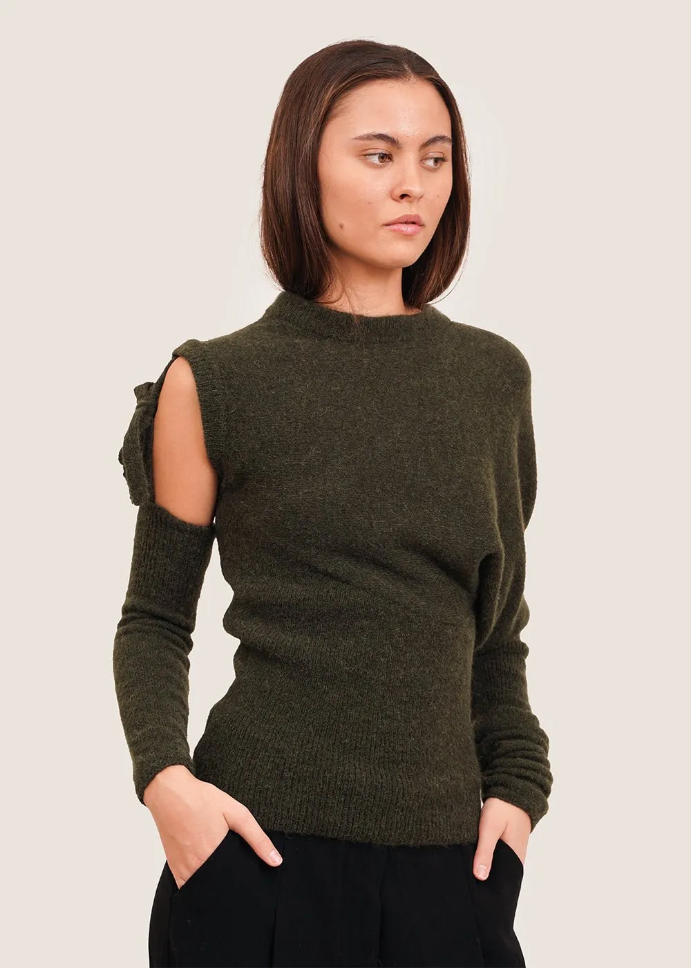 Dark Khaki Carlita Sweater