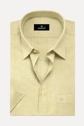 Davos - Flaxen Sandal Formal Shirts for Men | Ariser