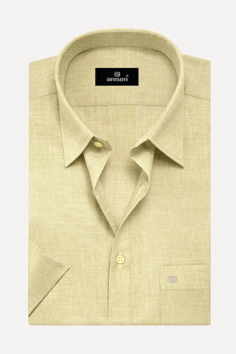 Davos - Flaxen Sandal Formal Shirts for Men | Ariser