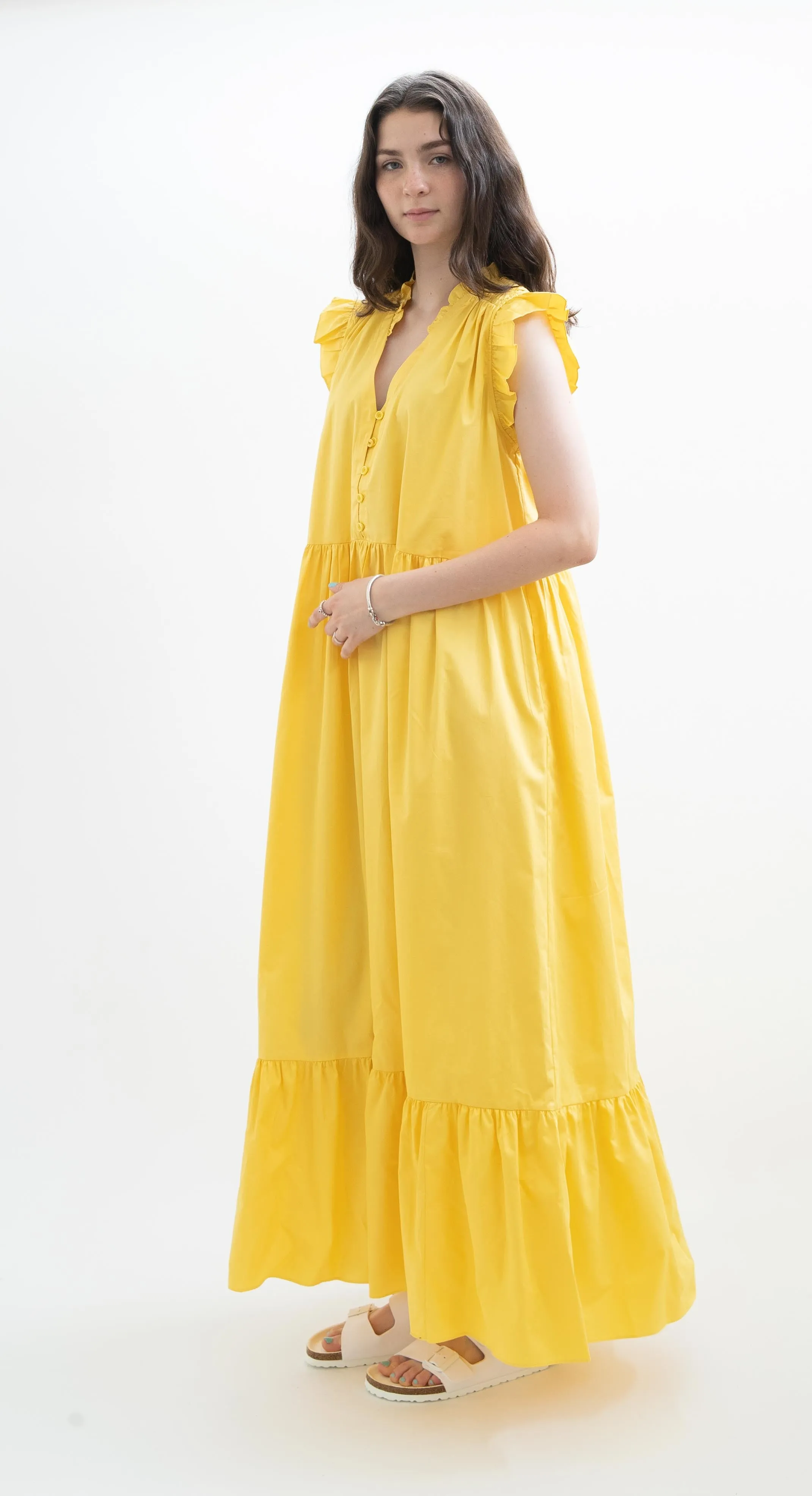 Devotion Twins Askeli Long dress in Yellow