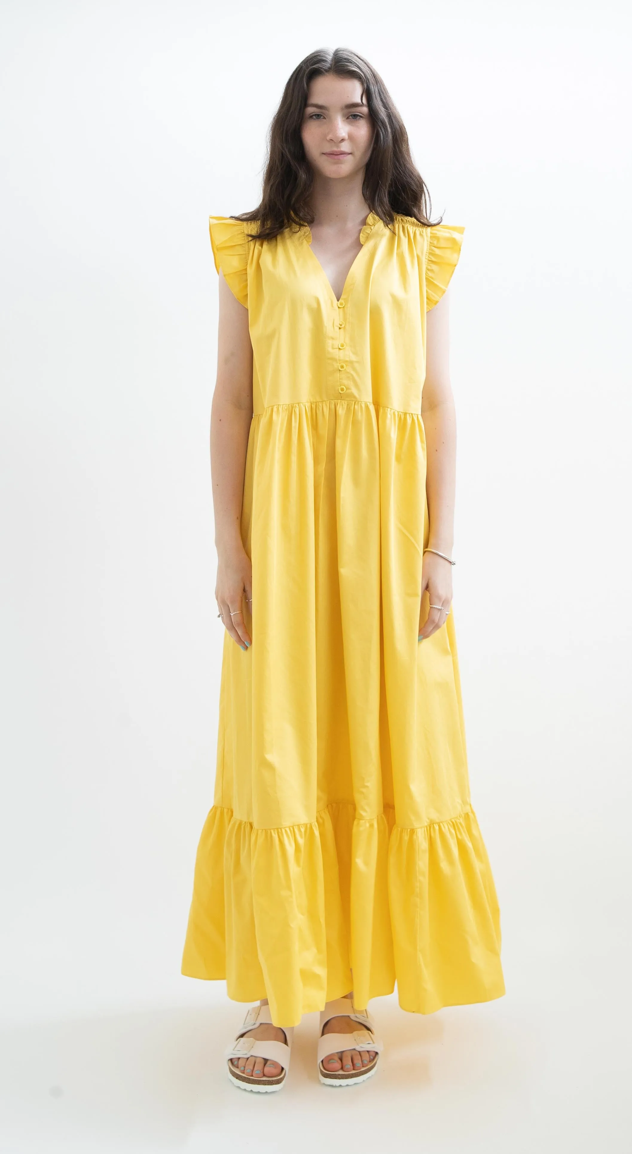 Devotion Twins Askeli Long dress in Yellow