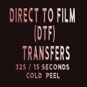 DTF CUSTOM TRANSFER - 22" X 96" Gang Sheet $68.00