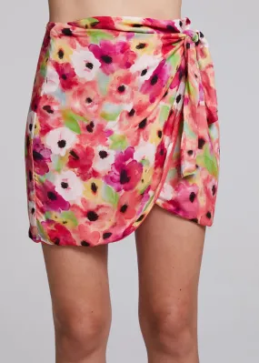 Elena Poppy Floral Mini Skirt - Final Sale