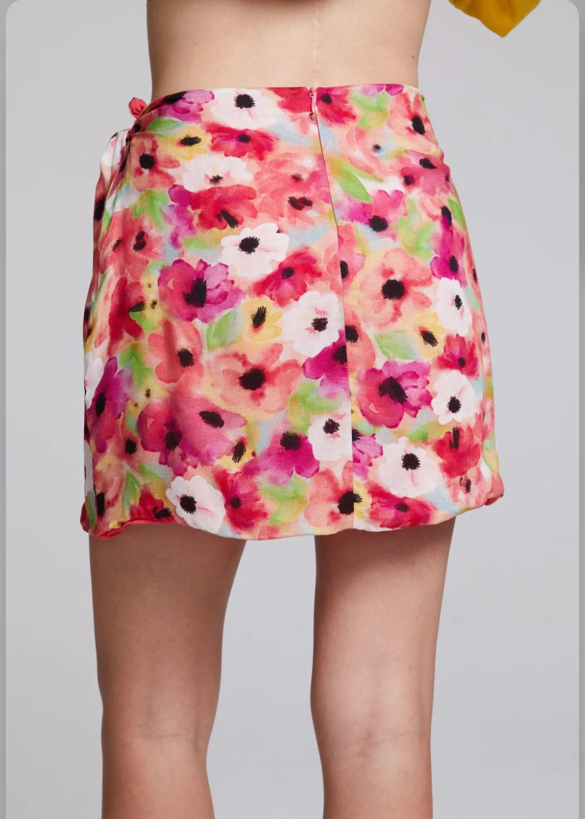 Elena Poppy Floral Mini Skirt - Final Sale