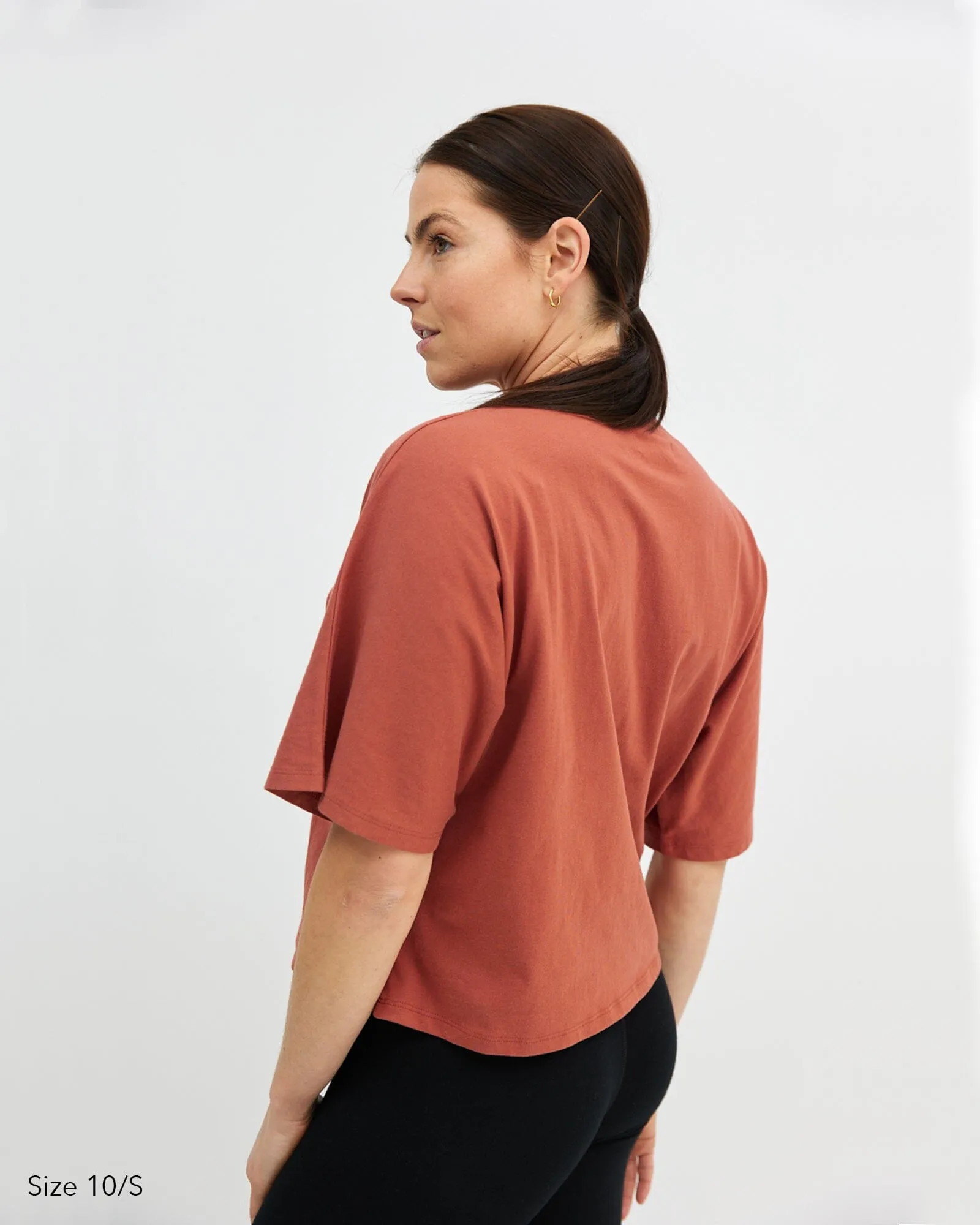 Elm Crop Tee - Rust