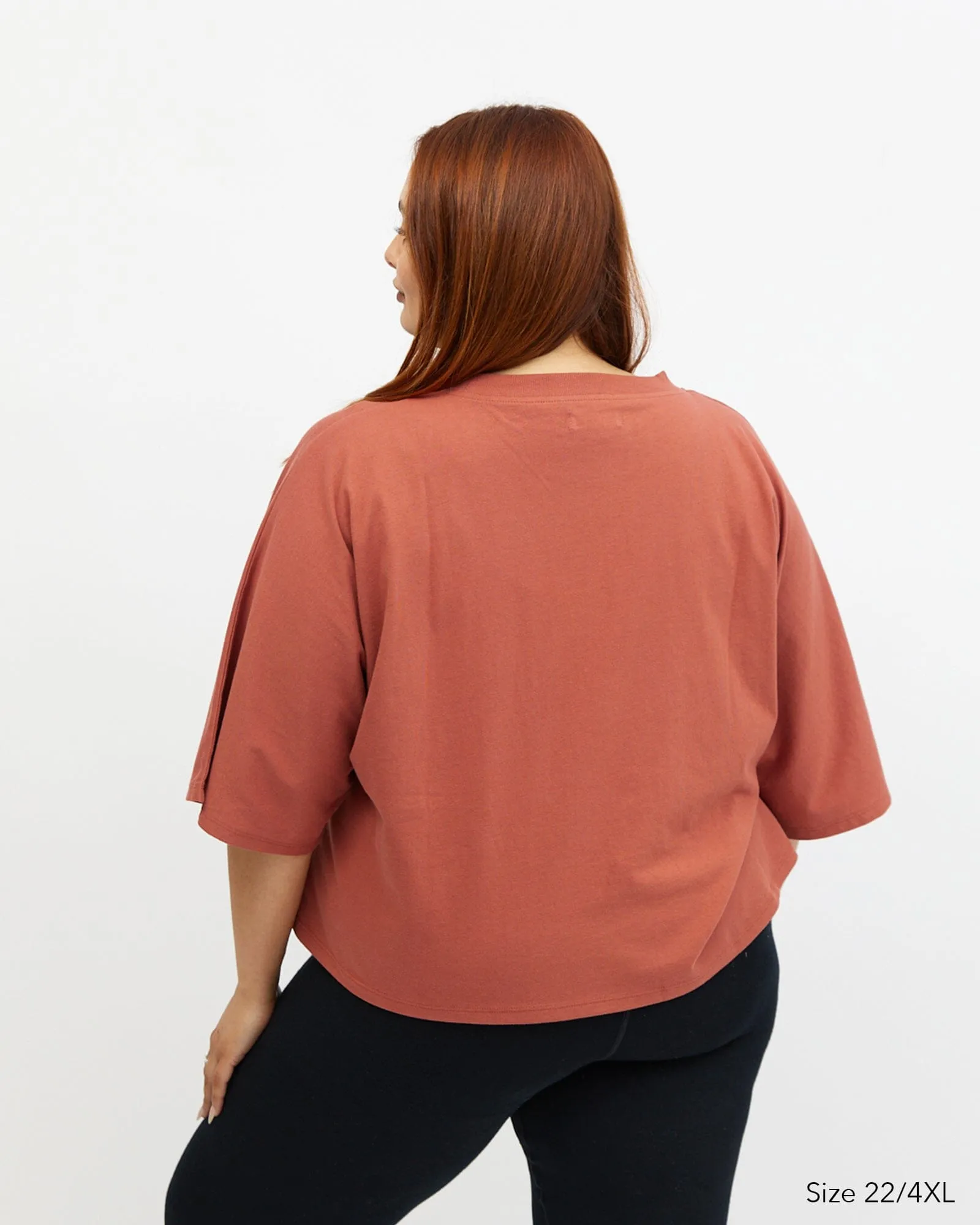 Elm Crop Tee - Rust