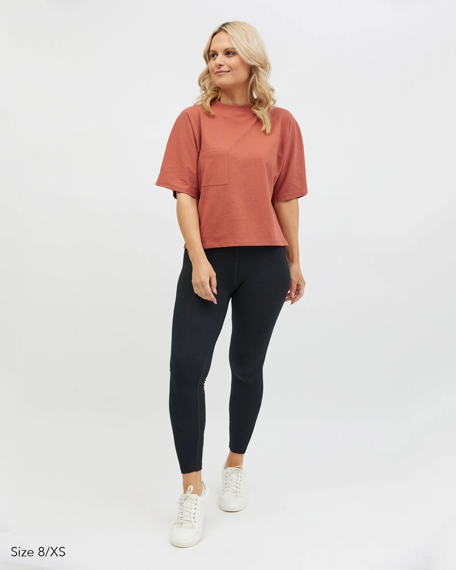 Elm Crop Tee - Rust