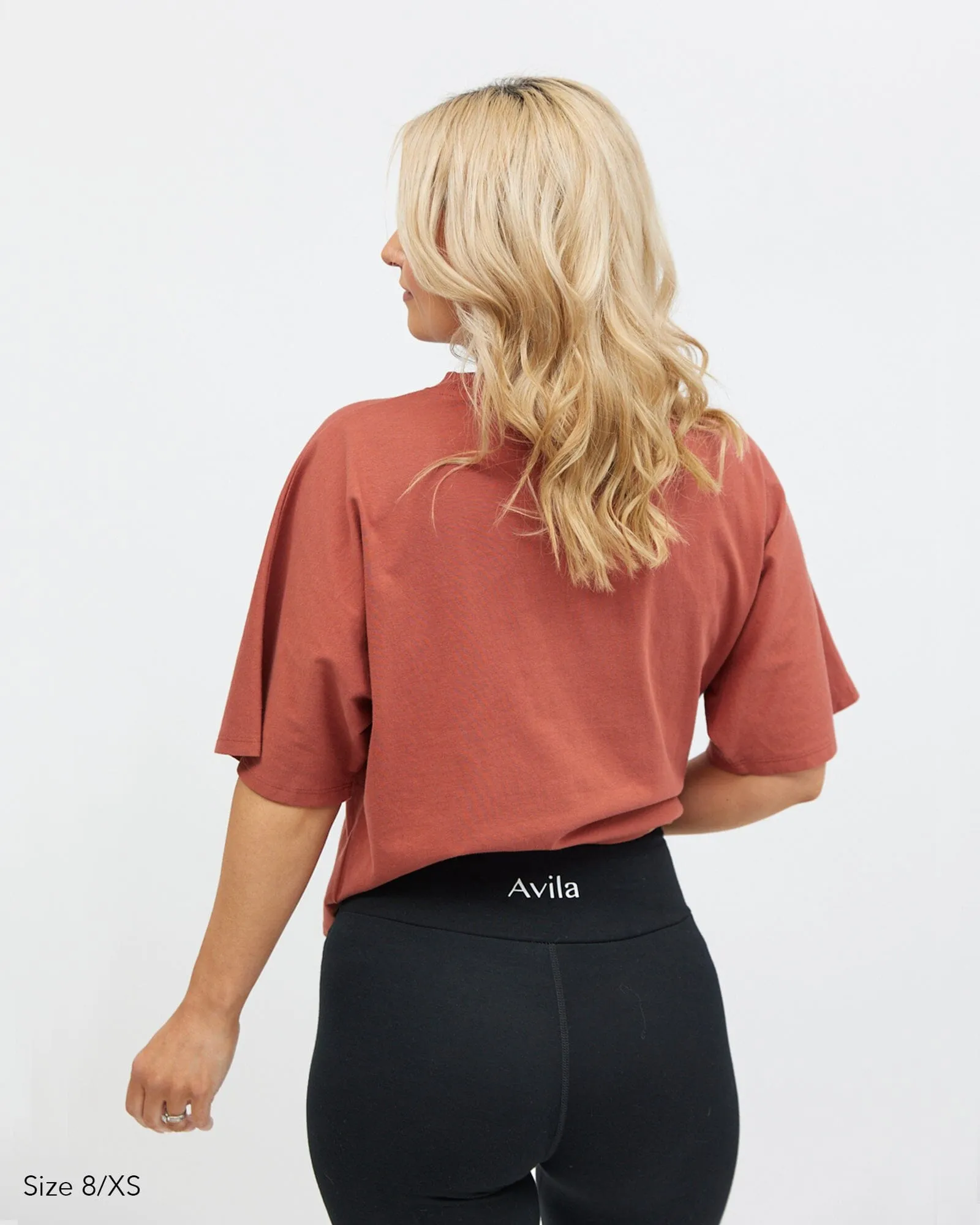 Elm Crop Tee - Rust