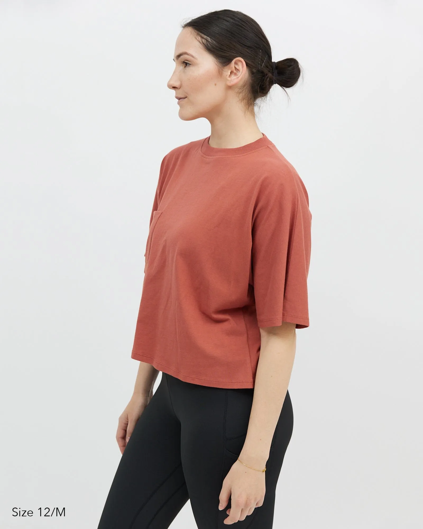 Elm Crop Tee - Rust