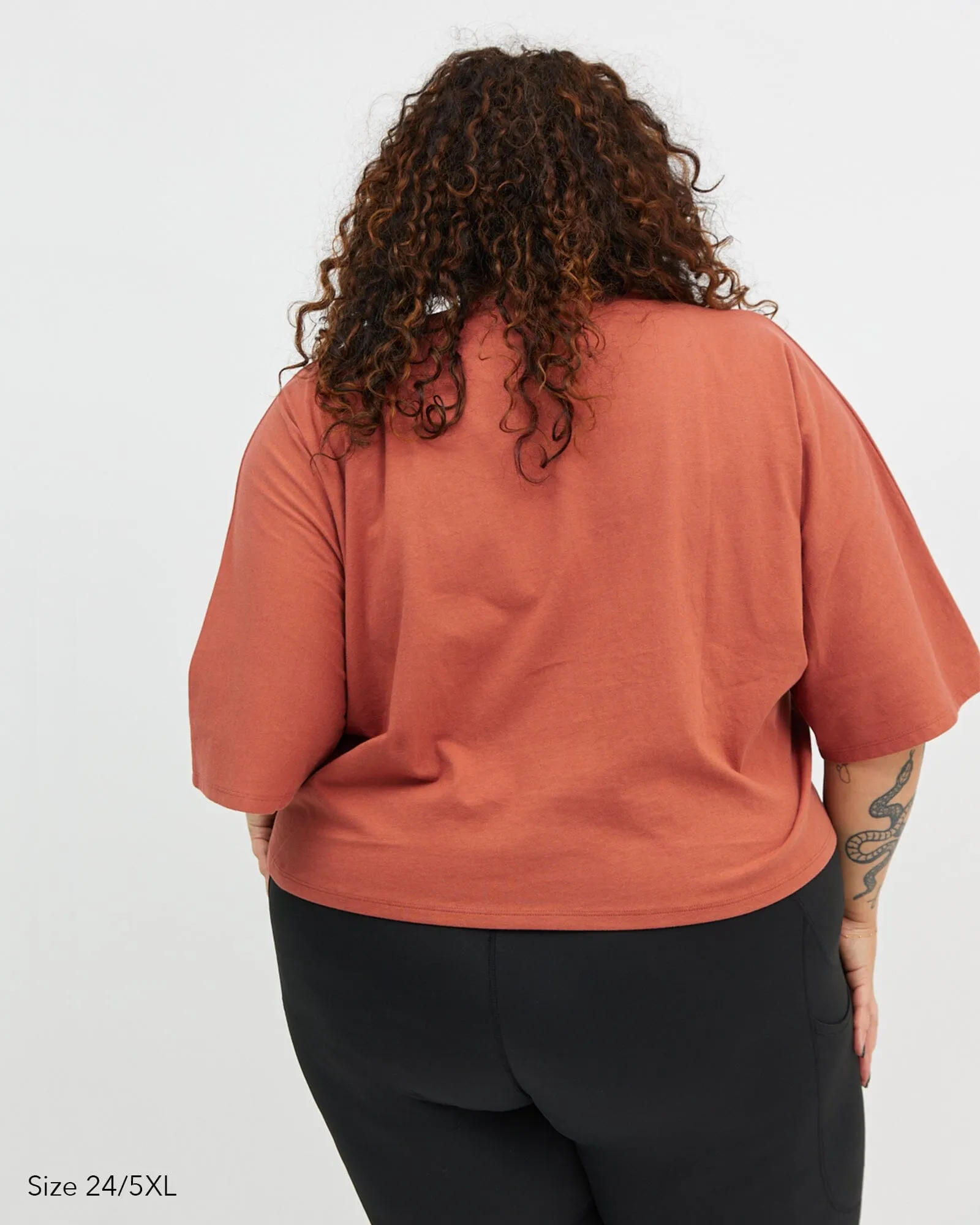 Elm Crop Tee - Rust