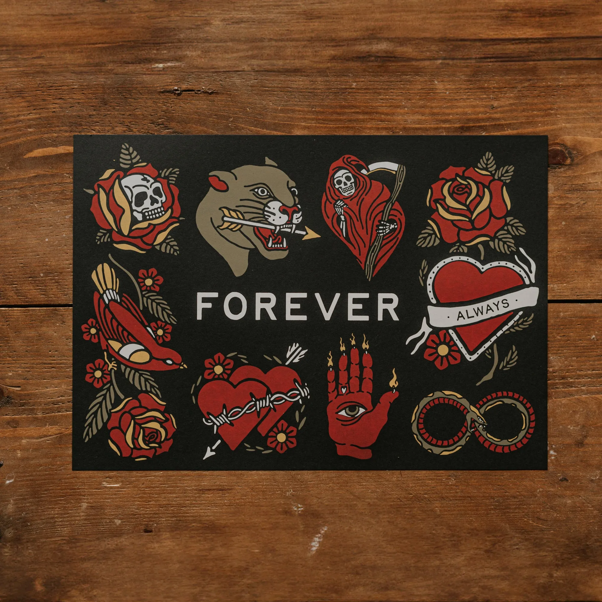 FOREVER - A3 SCREEN PRINT