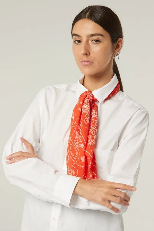 Foulard N°657 in Poppy Red - Moismont