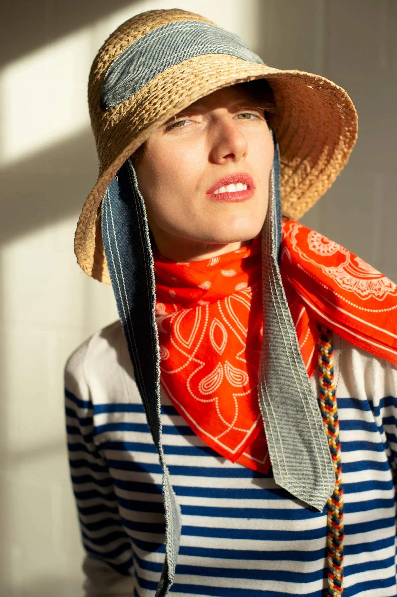 Foulard N°657 in Poppy Red - Moismont