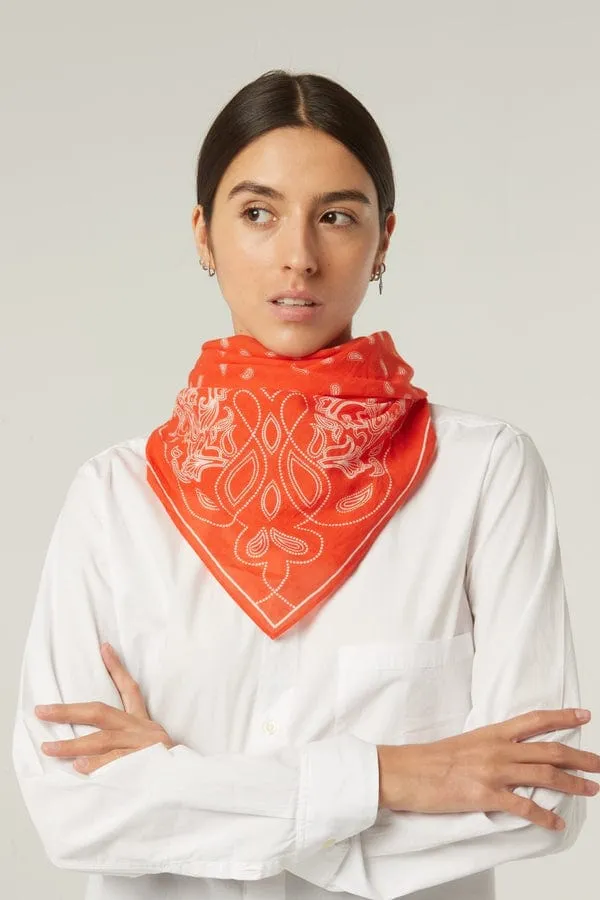 Foulard N°657 in Poppy Red - Moismont