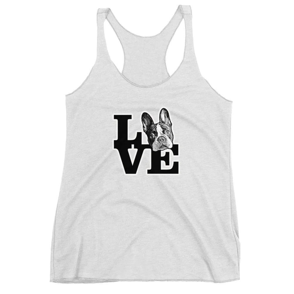 Frenchie Love Women's Racerback Tank