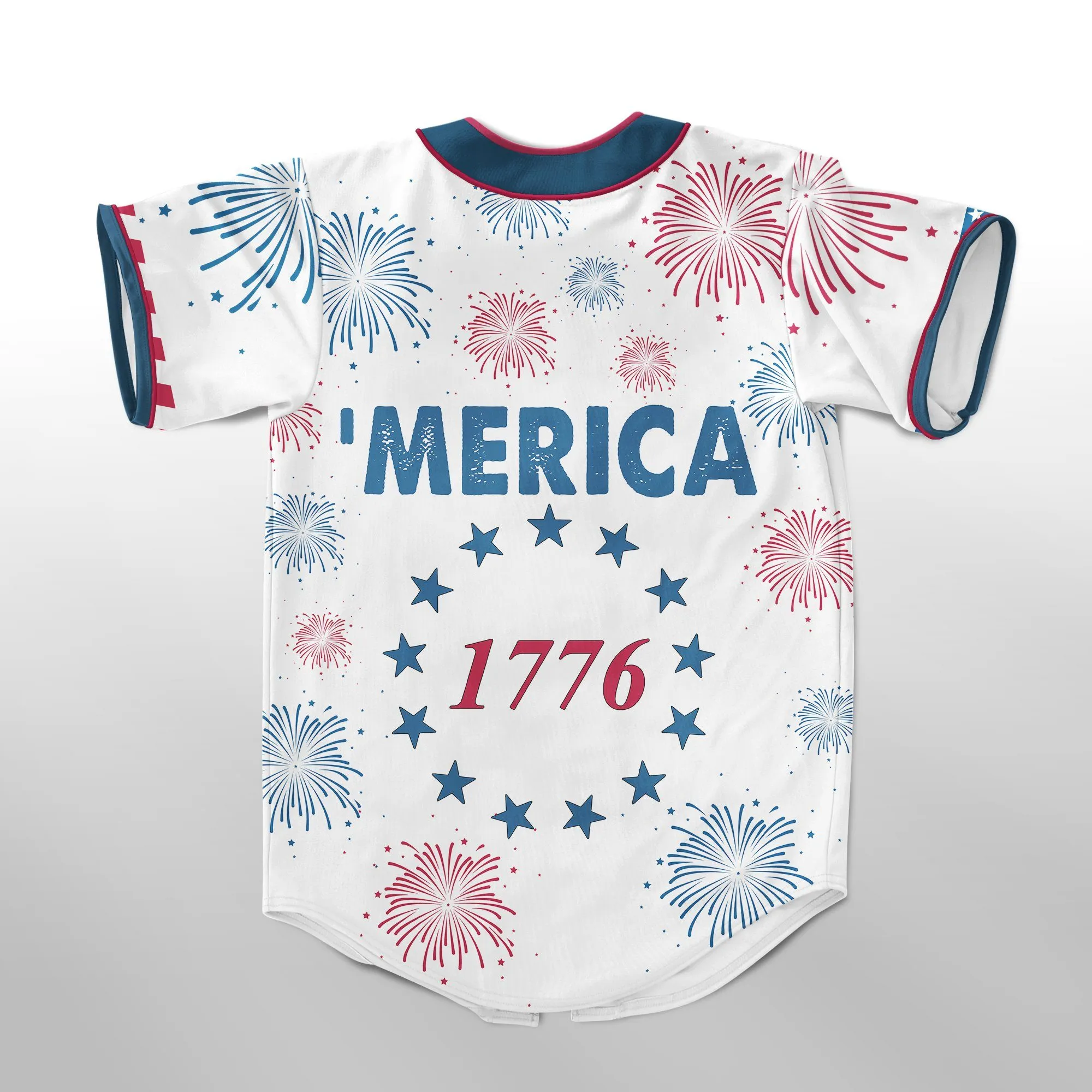 Gearhuman 3D 1776 Patriotic USA Custom Jersey Shirt