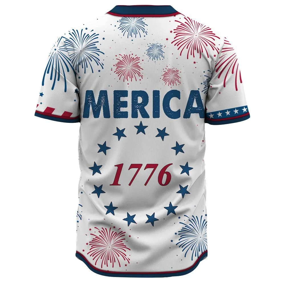 Gearhuman 3D 1776 Patriotic USA Custom Jersey Shirt