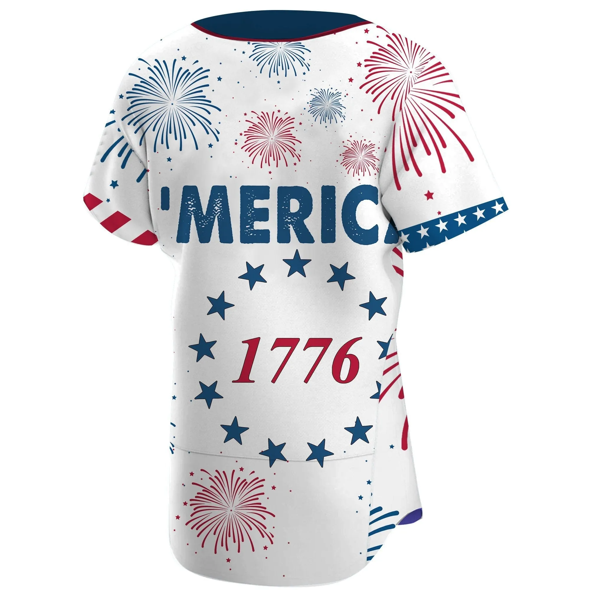 Gearhuman 3D 1776 Patriotic USA Custom Jersey Shirt