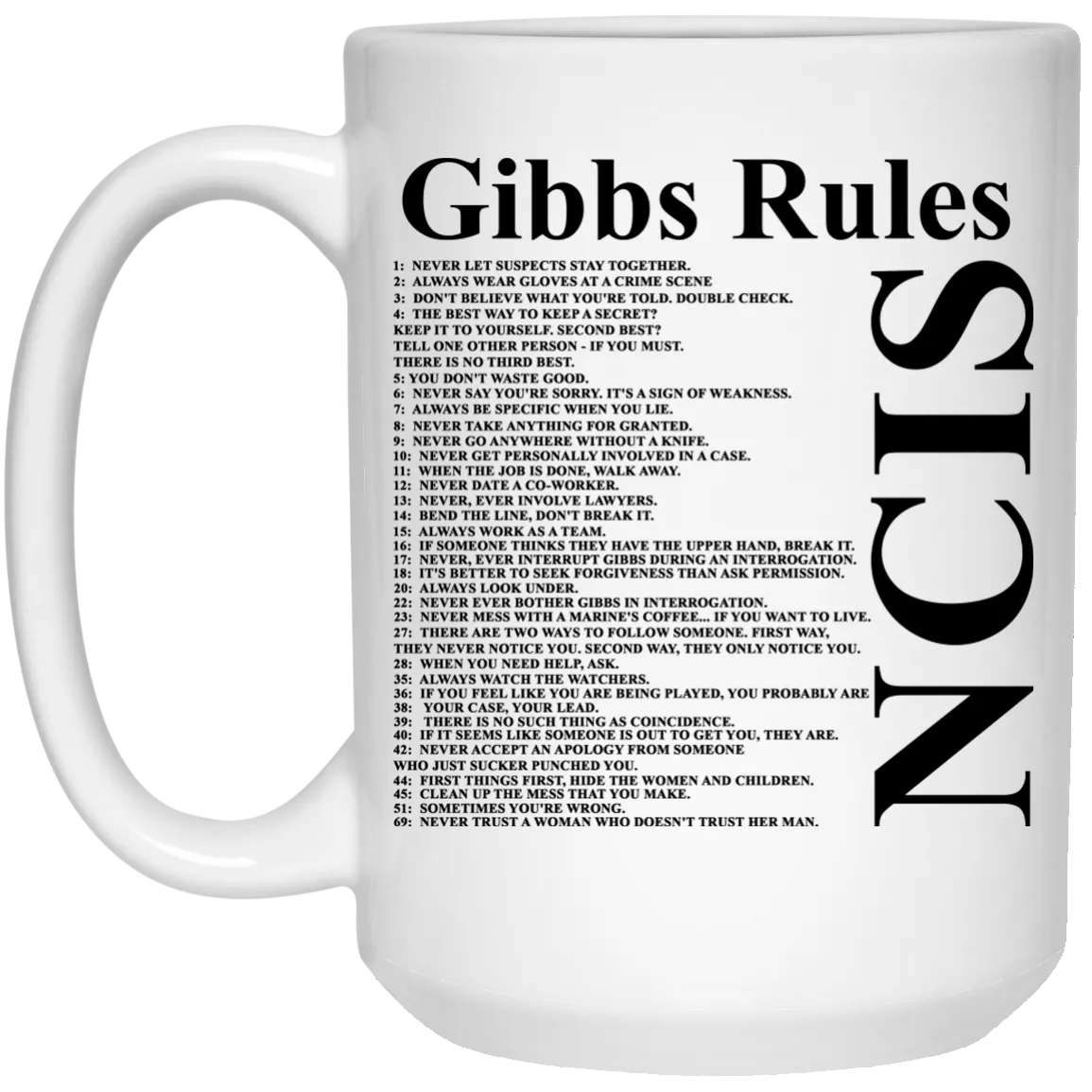 Gibbs Rules Mugs