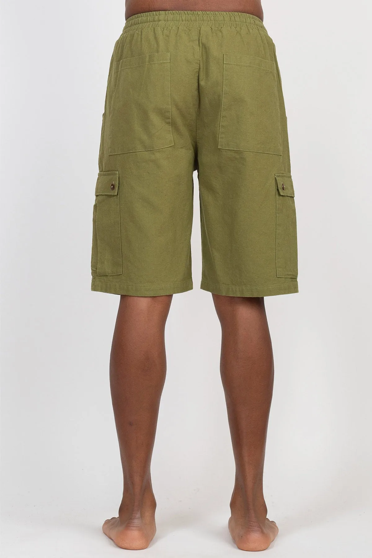 Hemp Cotton Mens Cargo Shorts