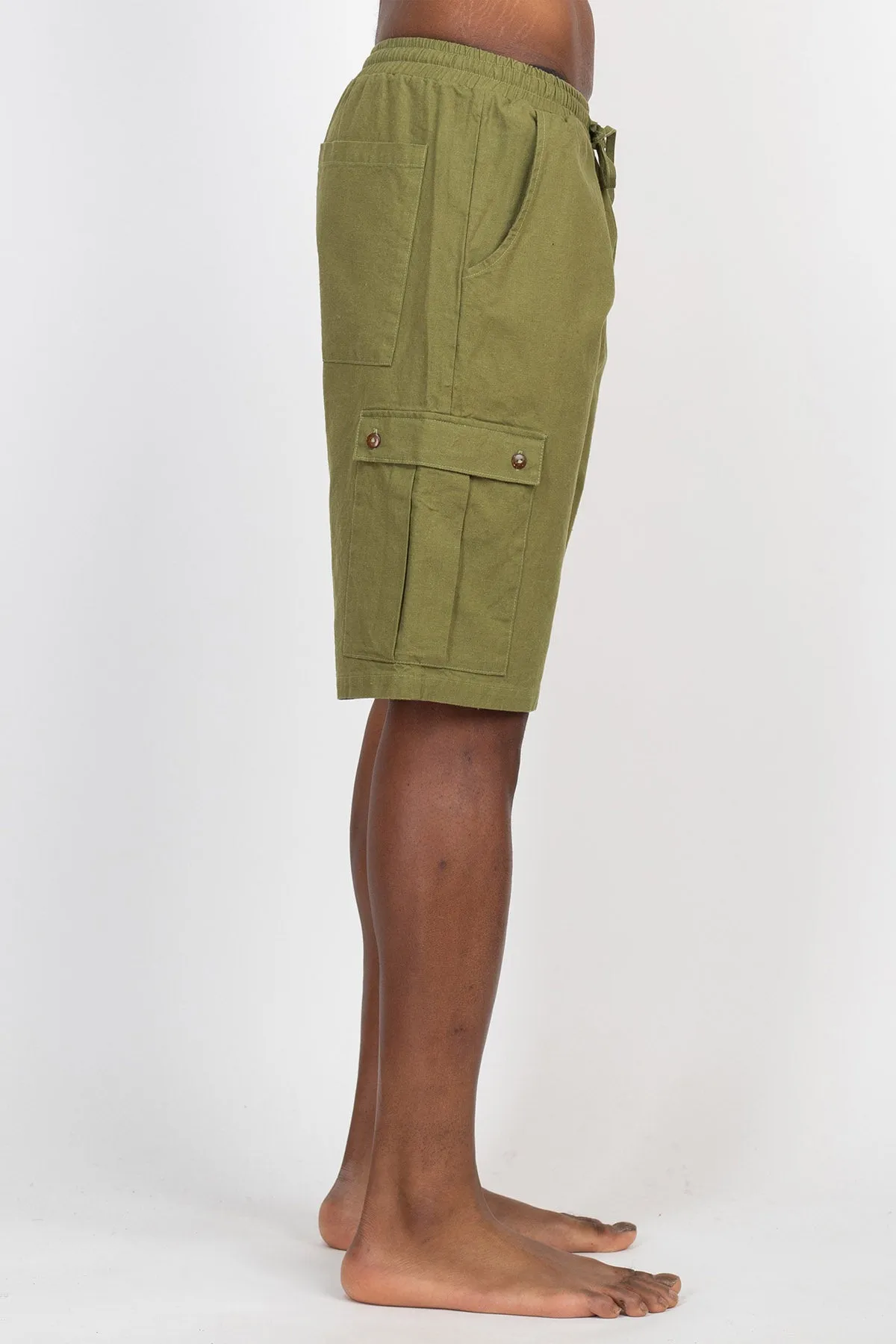 Hemp Cotton Mens Cargo Shorts