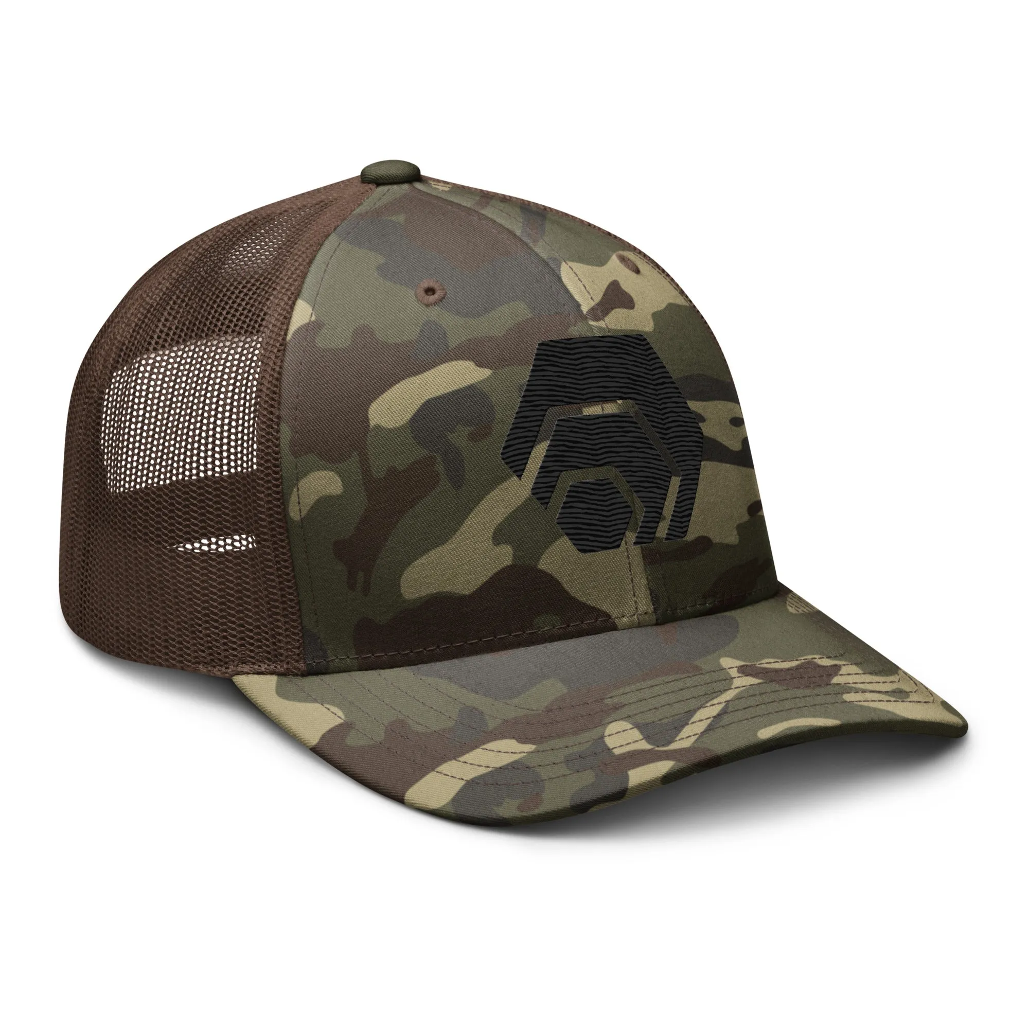 HEX Camouflage Trucker Hat (Embroidered)