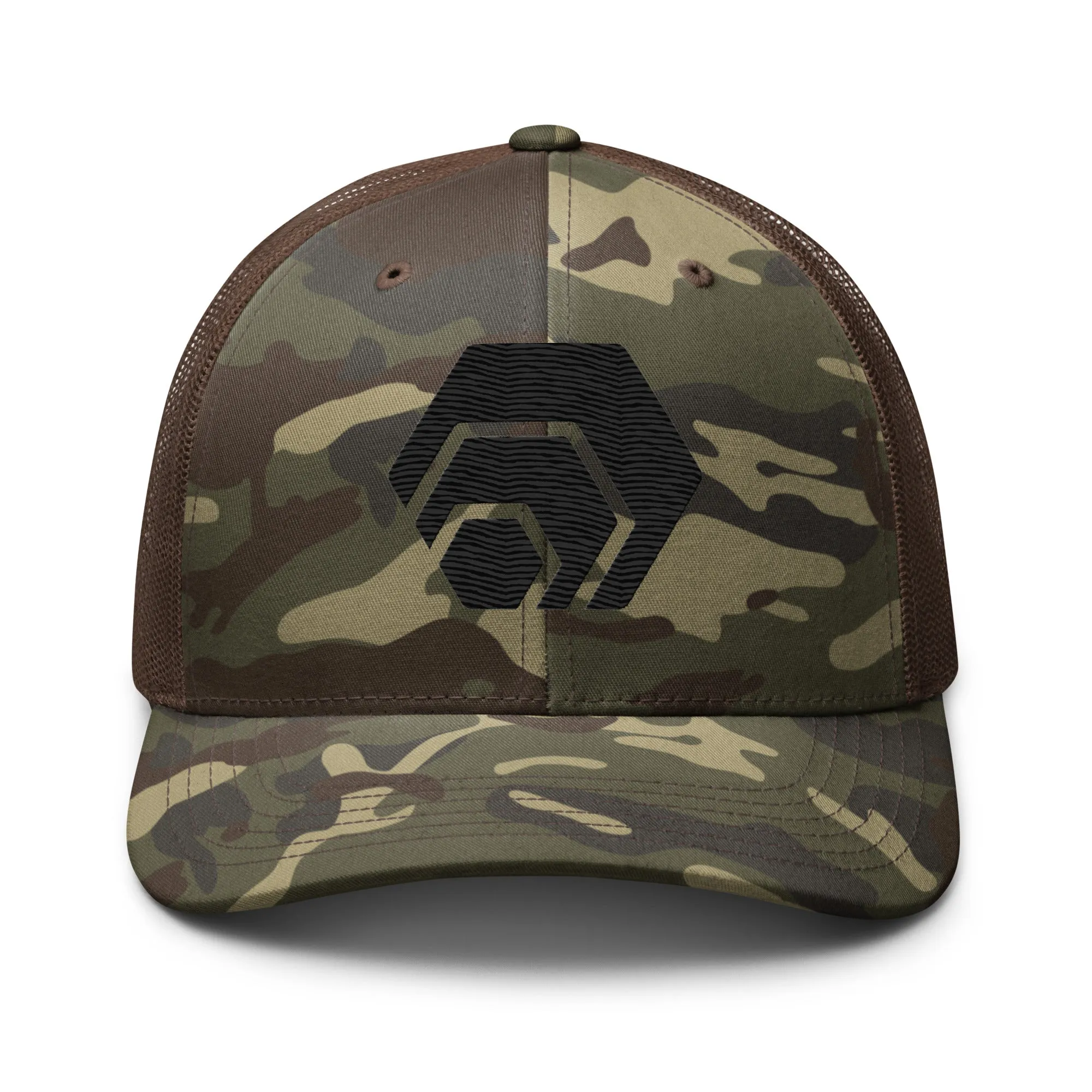 HEX Camouflage Trucker Hat (Embroidered)