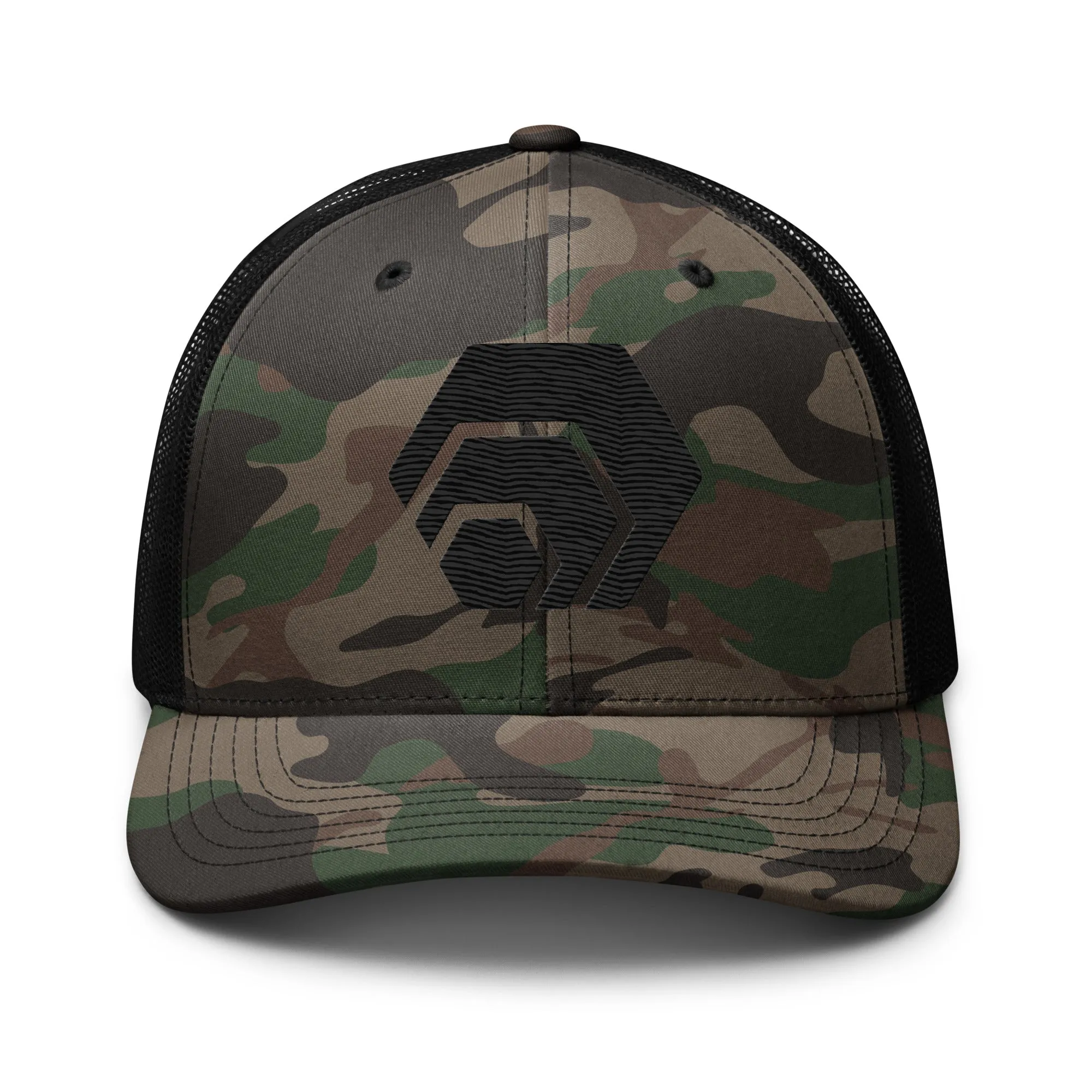 HEX Camouflage Trucker Hat (Embroidered)