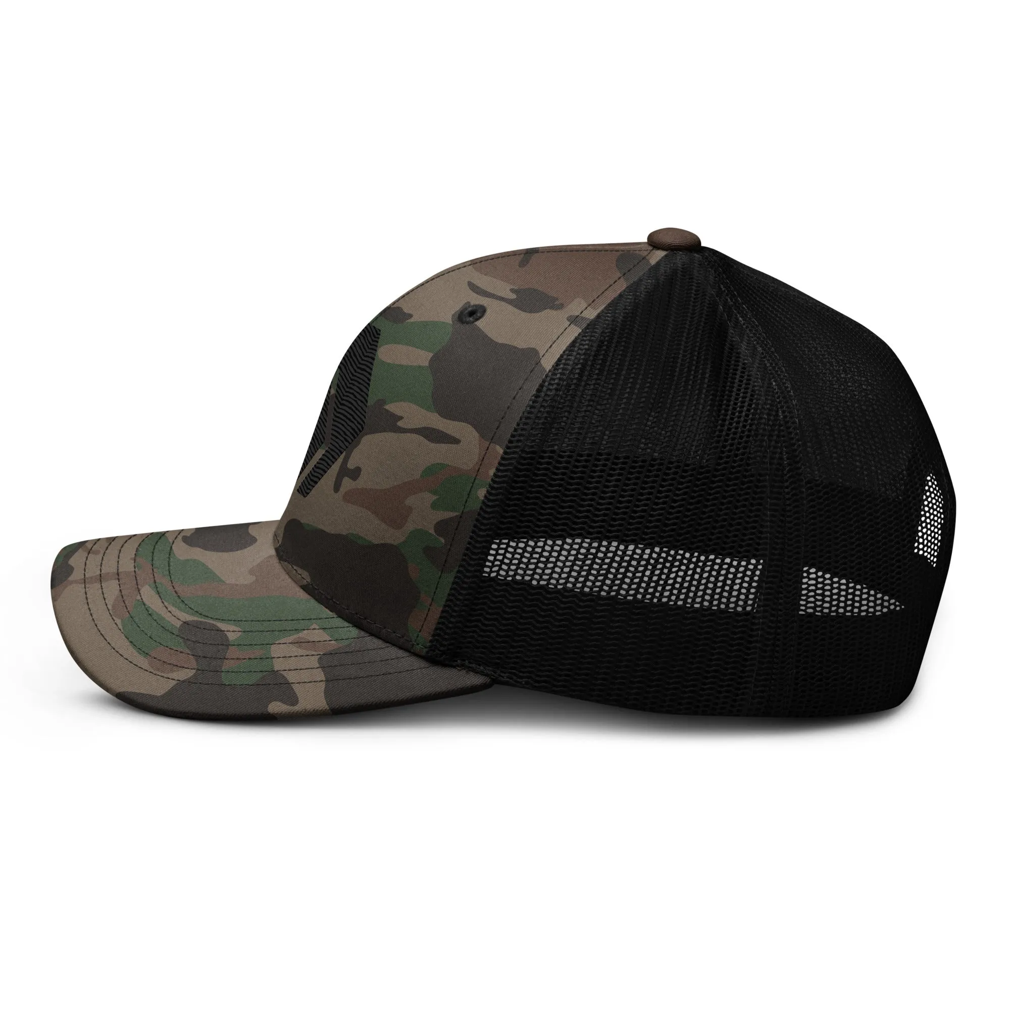 HEX Camouflage Trucker Hat (Embroidered)