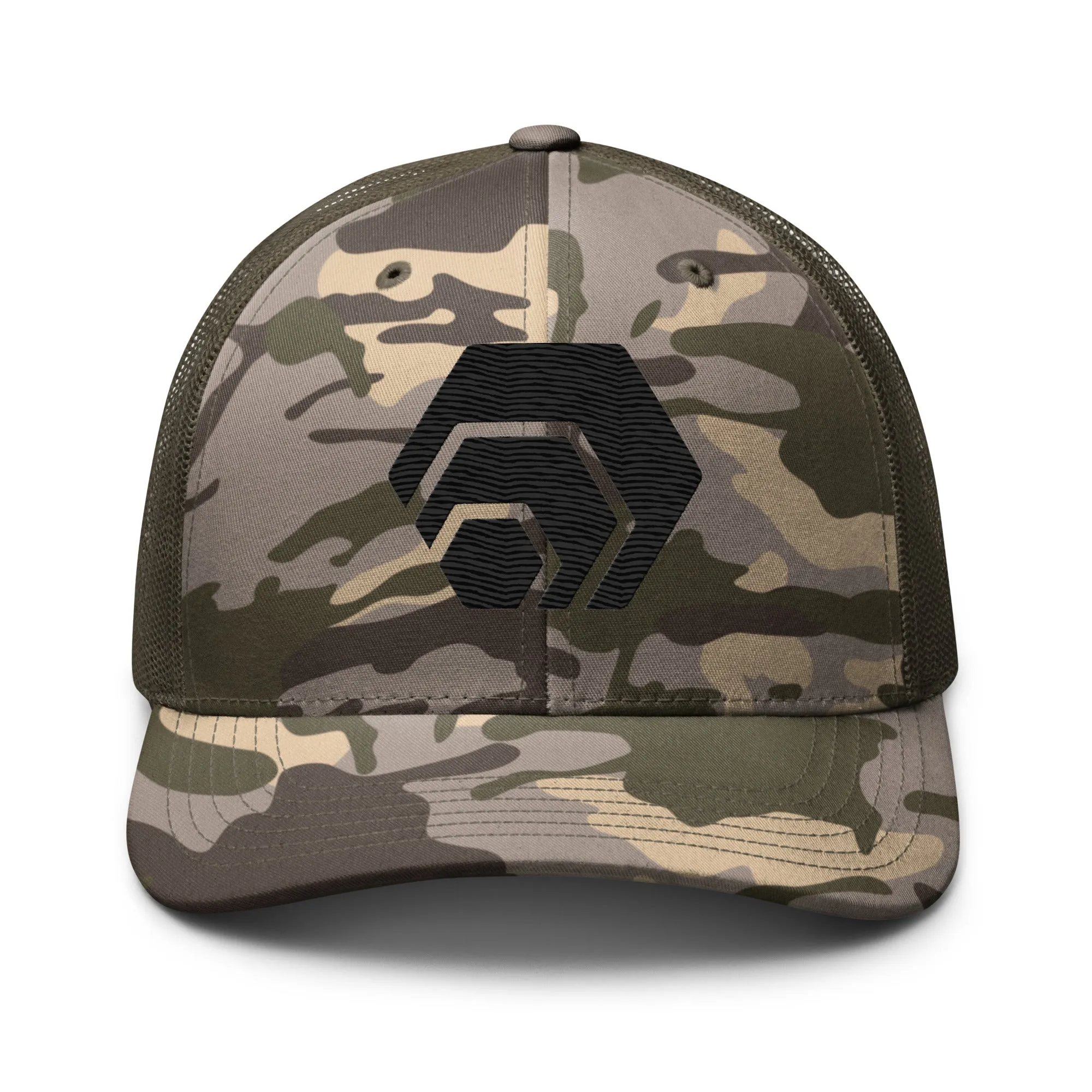 HEX Camouflage Trucker Hat (Embroidered)