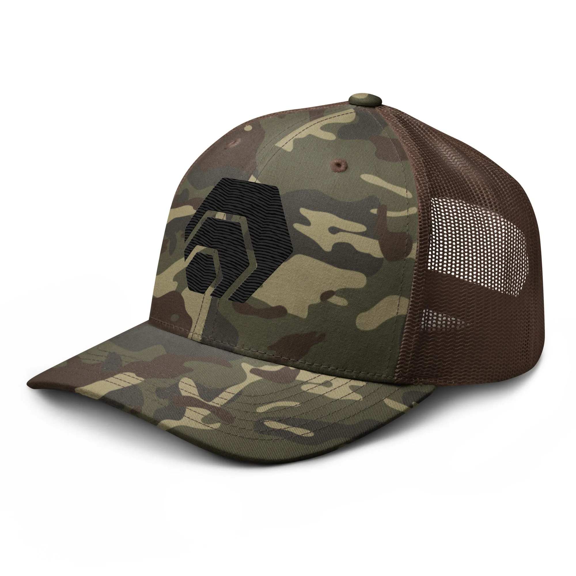 HEX Camouflage Trucker Hat (Embroidered)