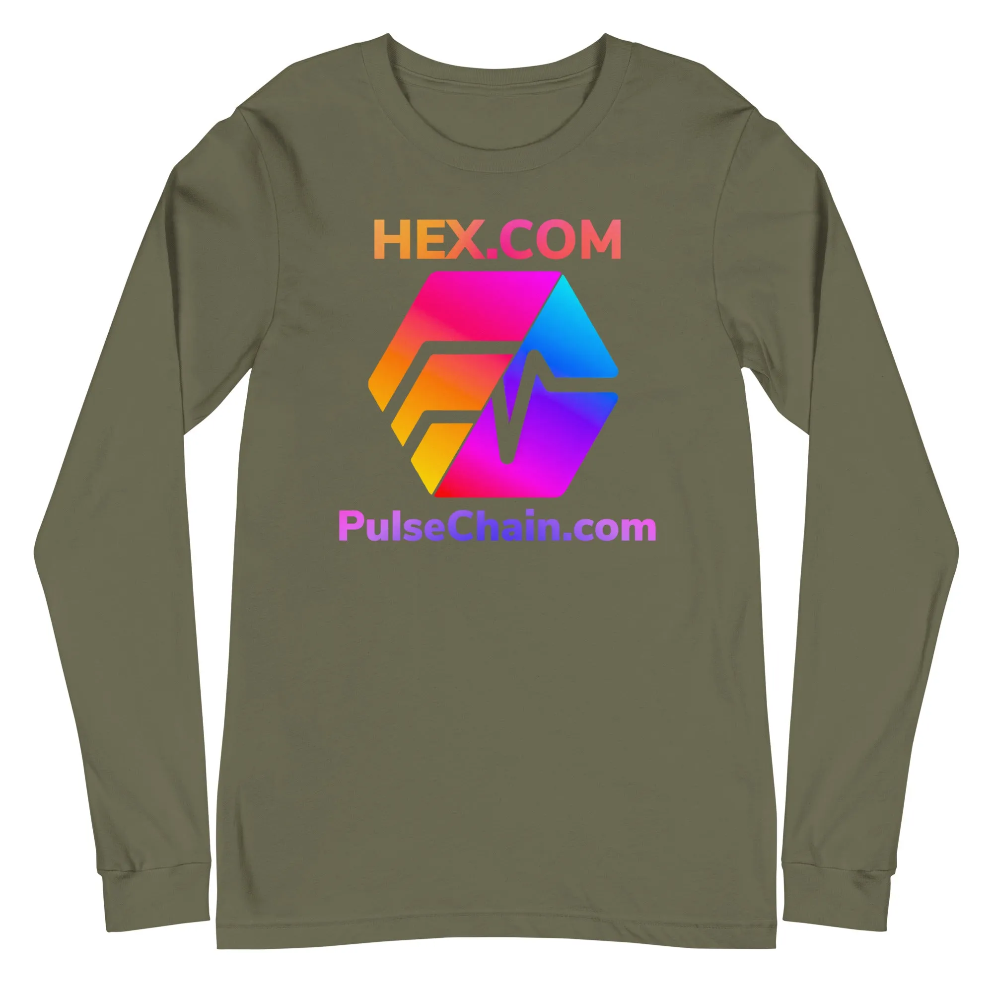 HEX.COM/Pulsechain.com Unisex Long Sleeve Tee