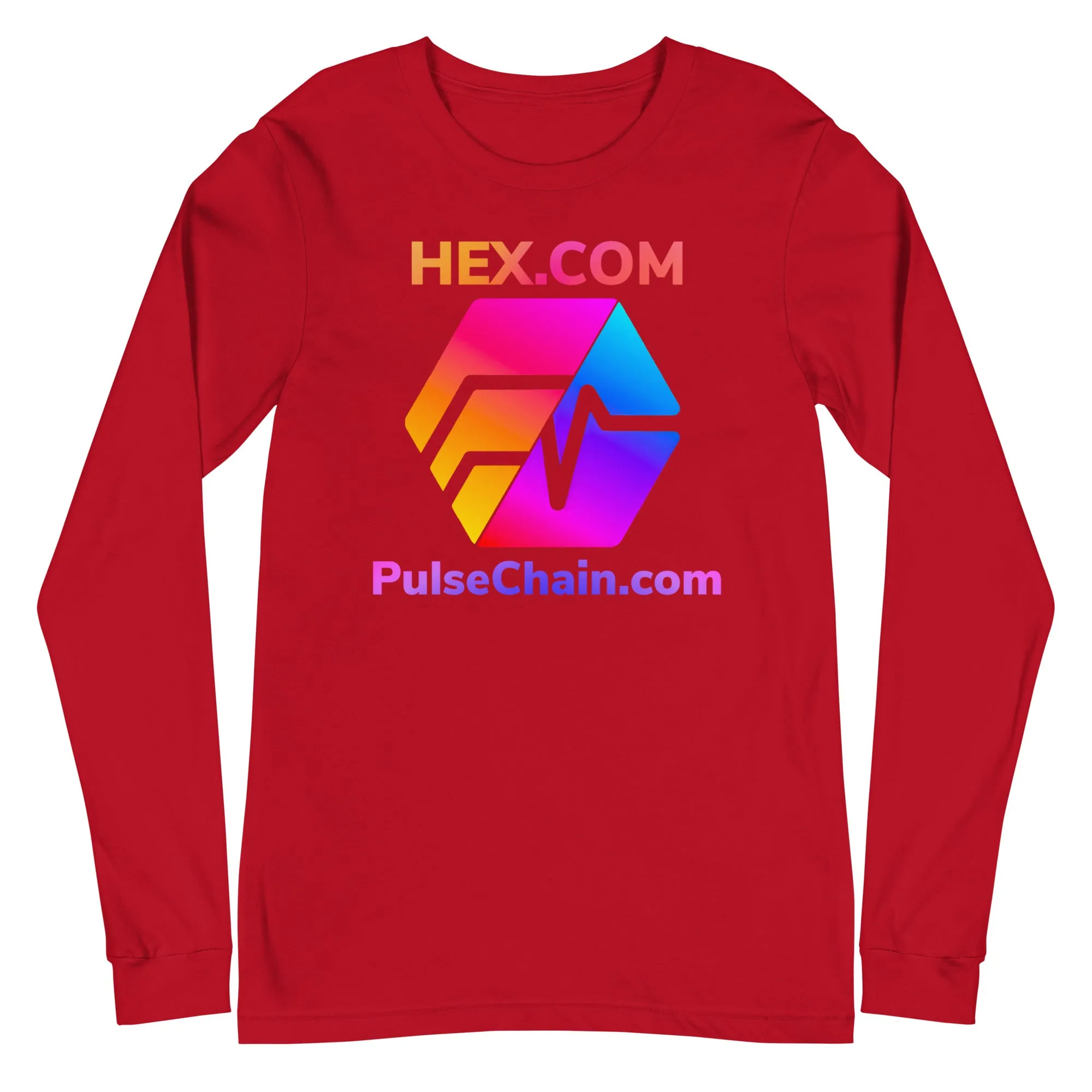 HEX.COM/Pulsechain.com Unisex Long Sleeve Tee