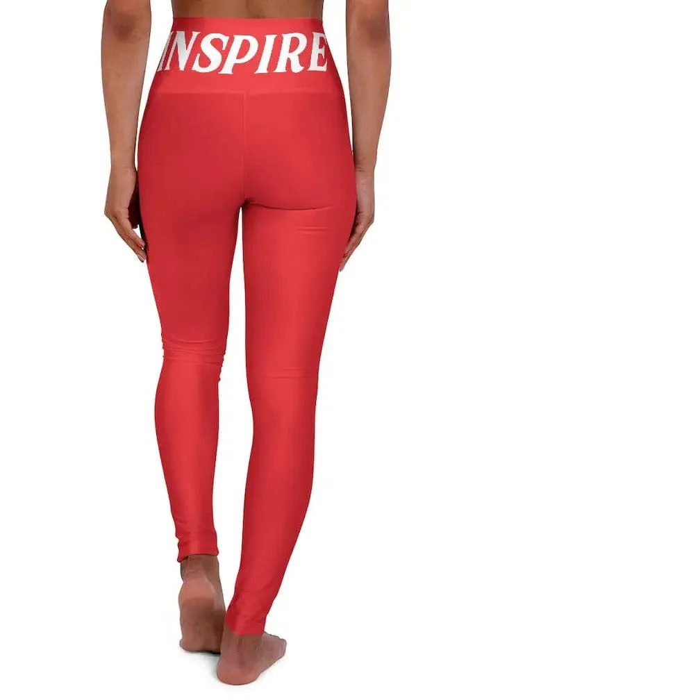 High Waisted Yoga Pants " INSPIRE "