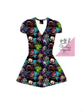 horror babies adult wrap dress