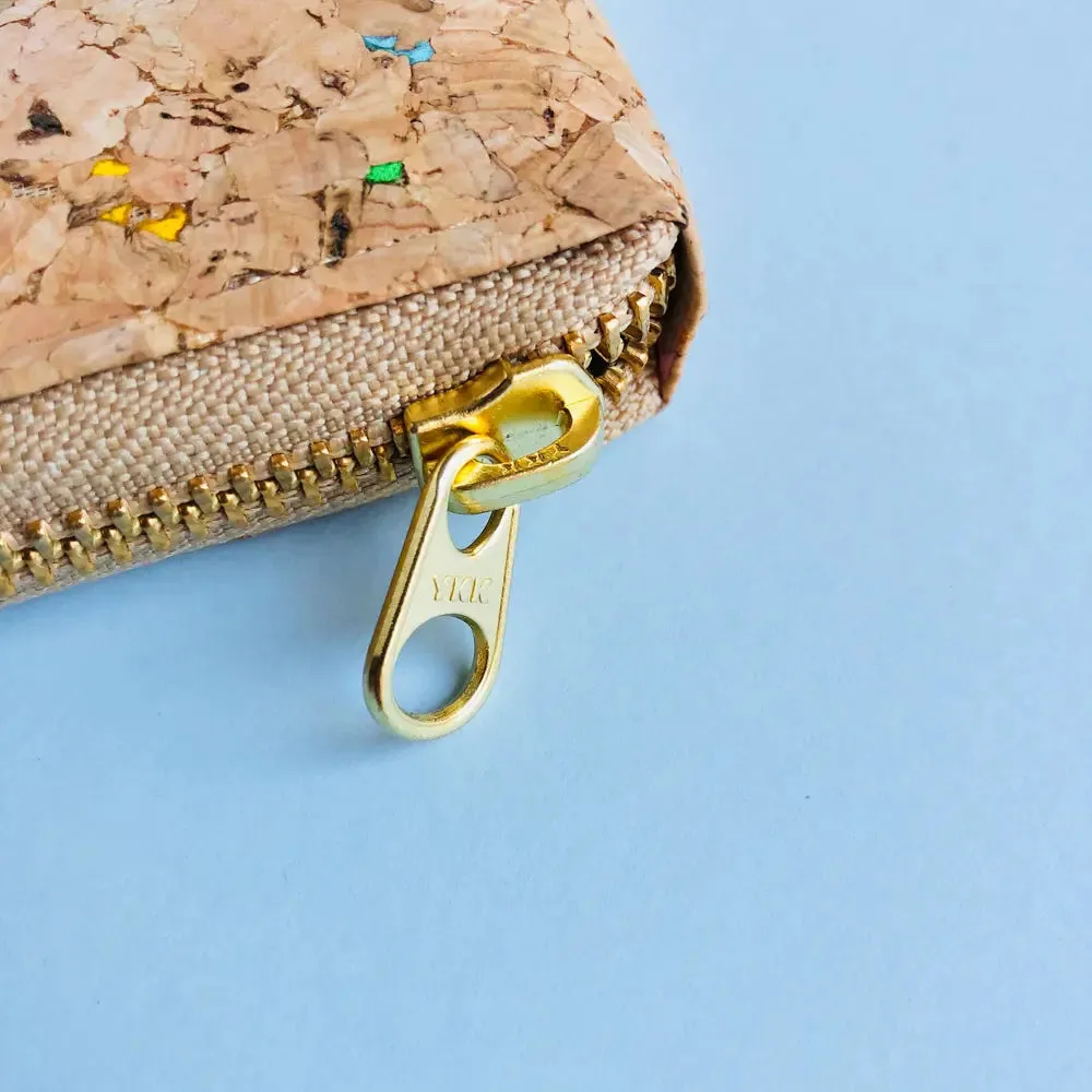 Ingy zipper cork wallet By The Sea Collection