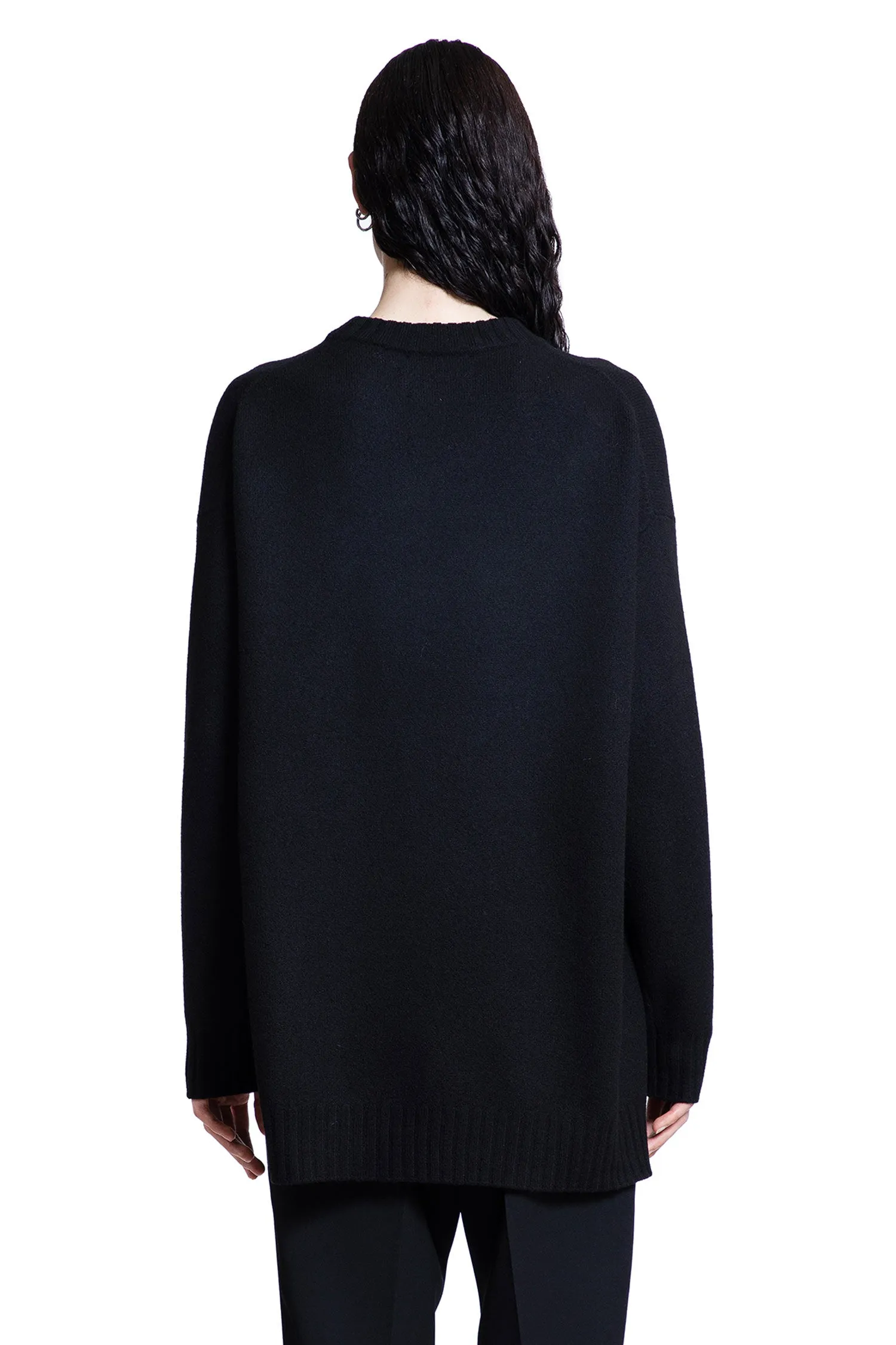 JIL SANDER MAN BLACK KNITWEAR